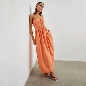Rails | Silvia Strappy Maxi Dress Papaya Size M
